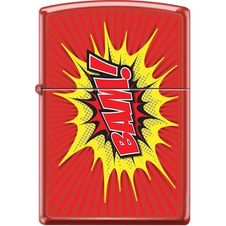 Zippo 2024 Zippo Comic Bam Punch Red Matte ZIP-233CI407179